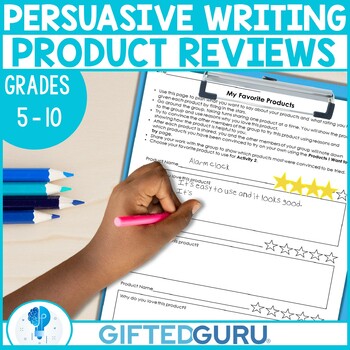 Preview of Persuasive and Expository Collaborative Activity Writing Product Reviews