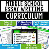 Essay Writing Program Mega Bundle Curriculum | Print and Digital