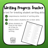 Writing Progress Tracker: A Checklist for Monitoring Stude