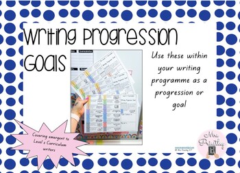 Preview of Writing Progression Goals