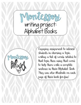 Preview of Writing Project: Alphabet Books