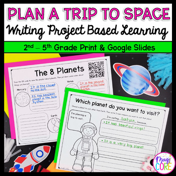 Preview of Plan a Trip to Space Writing Project Based Learning PBL - 2nd-5th Grade
