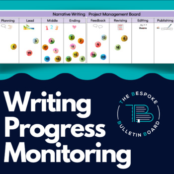 Preview of Writing Progress Monitoring - Project Management Boards -  8 Genres