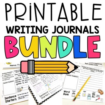 Writing Prompts Journal Activities for the Entire Year 1st Grade 2nd grade