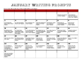 Writing Prompt Calendar (Entire School Year)