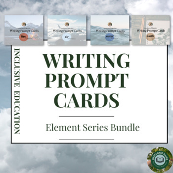Preview of Writing Prompt Cards Element Series Full Bundle