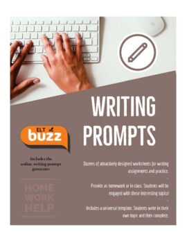 Preview of Writing Prompt Collection. Free Writing. Distance Learning.