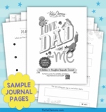 Writing Prompt Journal for Girls and Dads, Father's Day Ac