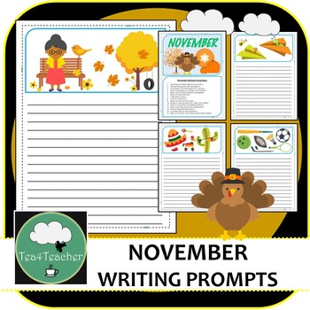 Writing Prompts & Paper November - Beautiful Picture Prompts + Written ...