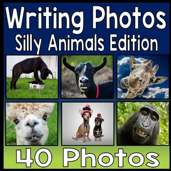 Preview of Writing Prompt Photos: 40 Animal Writing Photo Prompts | Students Love These!