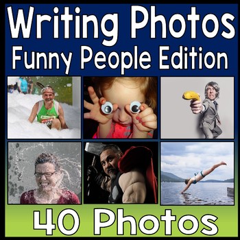 Preview of Writing Prompt Photos: 40 Funny People Writing Photo Prompts | Creative Writing