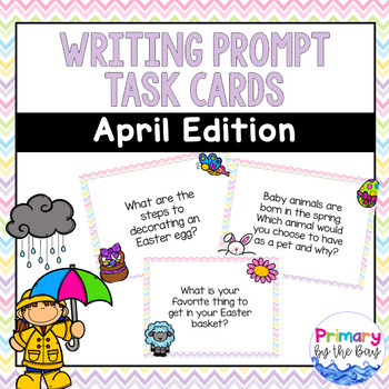 Preview of April Writing Prompt Task Cards