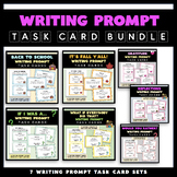 Writing Prompt Task Cards Bundle - 7 sets - 217 Different 