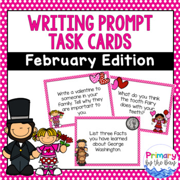 Preview of February Writing Prompt Task Cards