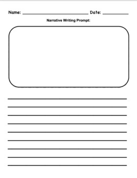 Preview of Writing Prompt Templates (Editable)