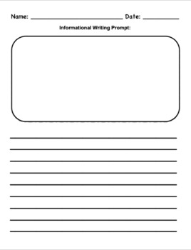 Writing Prompt Templates (Editable) by Jalisa's Classroom Creations