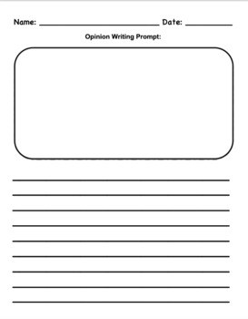 Writing Prompt Templates (Editable) by Jalisa's Classroom Creations