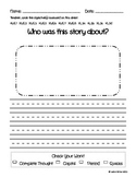 Writing Prompt - Who Was This Story About?
