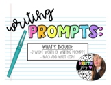 Writing Prompt Worksheets