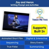 Writing Prompt and Activities: Joy and Heron Animated Short Film