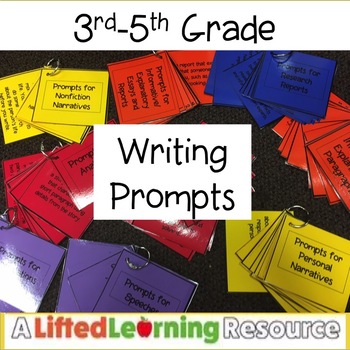 Preview of Writing Prompts (3rd-5th Grade)