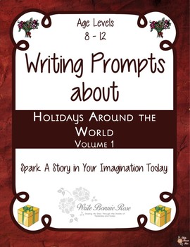 Preview of Writing Prompts About Holidays Around the World, Vol. 1 (Plus TpT Digital)