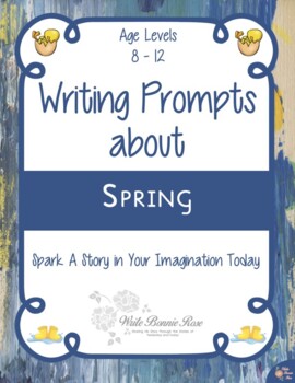 Preview of Writing Prompts About Spring (Plus Easel Activity)