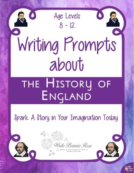 Preview of Writing Prompts About the History of England (Plus Easel Activity)