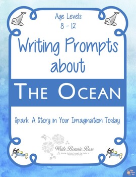 Preview of Writing Prompts About the Ocean (Plus Easel Activity)