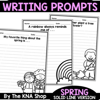 Writing Prompts After Day Before Spring Break Activities by The KNA Shop
