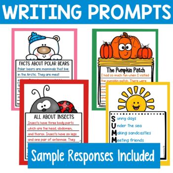 Writing Prompts All Year Bundle by Kraus in the Schoolhouse | TpT