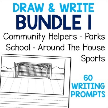 Preview of Sentence Writing Prompts BUNDLE 1 - ELA Writing Center Practice Pages