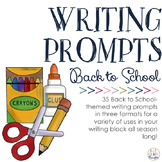 Writing Prompts: Back to School