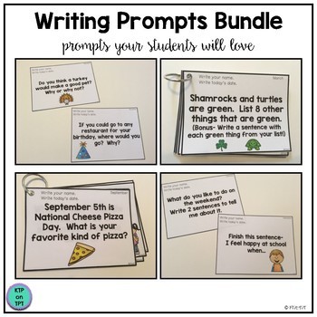 Writing Prompts Bundle (A whole year of Writing Prompts!) by KTPonTPT