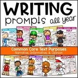 Writing Prompts Bundle | CCSS Text Purposes: Opinion, Info