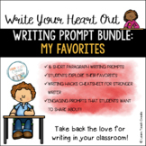 Writing Prompts Bundle | "My Favorites" | Opinion Writing