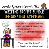 Writing Prompts Bundle | The Greatest Americans | Research