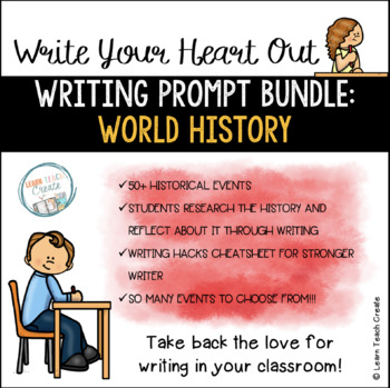 Preview of Writing Prompts Bundle | World History | Research Writing