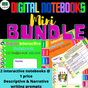 Preview of Writing Prompts Bundle for 3rd, 4th and 5th Grade| Digital Notebooks