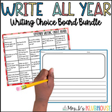 Writing Prompts Choice Boards | 200 Journal Prompts for the YEAR