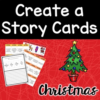 Preview of Writing Prompts | Christmas | Create a Story Cards