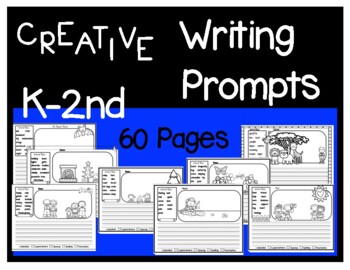 Preview of Writing Prompts, Creative Writing, Story Starters, Early Writers, Centers