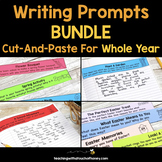 Writing Prompts Cut And Paste BUNDLE