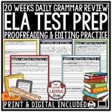 Writing Prompts ELA Test Prep 4th Grade Grammar Review Pra