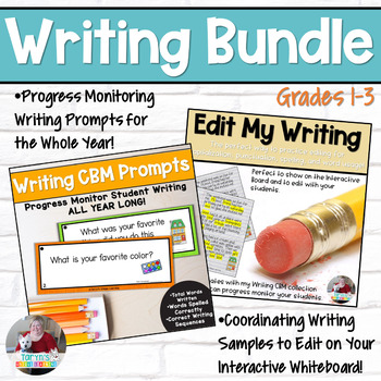 Preview of Writing Prompts | Editing | Yearlong Assessment