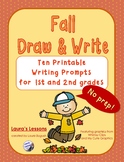 Writing Prompts:  Fall Draw & Write!  No Prep for 1st or 2nd