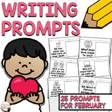 Writing Prompts February Writing Journal or Morning Work