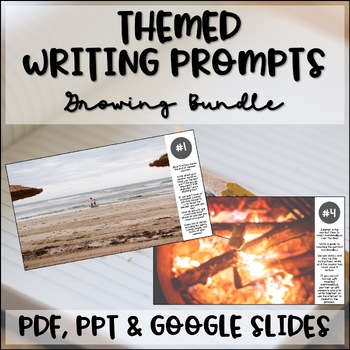 Preview of Writing Prompts for Upper Elementary GROWING Bundle