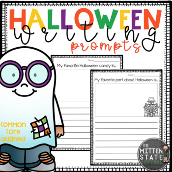 Preview of Halloween Writing Prompts and Class Book