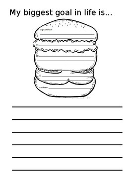 Preview of Writing Prompts- Hamburger Method